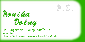 monika dolny business card